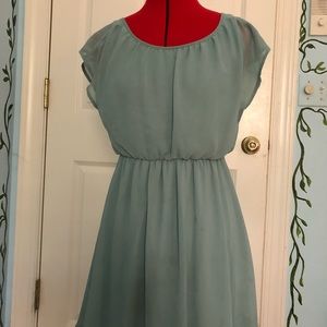 Lush Foley Dress in mint green